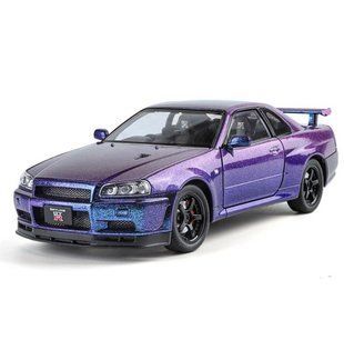 Машинка NISSAN GTR металева, колекційна, масштаб 1:24 6659 фото
