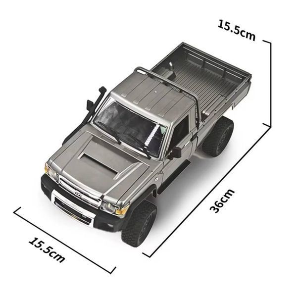 Машинка на радіокеруванні Toyota, масштаб 1:12, з підсвіткою, MN-82 Pro,сіра 9976(5) фото
