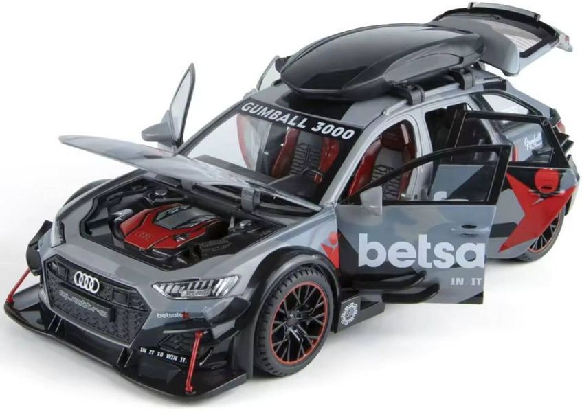 Машинка  Audi RS6 CUMBALL 3000 масштаб 1:24, колекційна  6088 фото