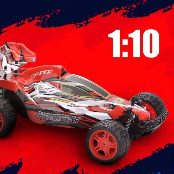 Машинка на радіокеруванні, 40 см, масштаб 1:10, червона 6785 фото