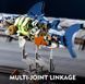 Конструктор акула механічна на 687 деталей дитячий, з підсвіткою, blue 6653 фото 4