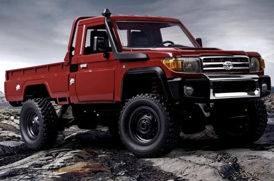 Машинка на радіокеруванні Toyota, масштаб 1:12, з підсвіткою, MN-82, з пониженою передачою,червона 9976 фото