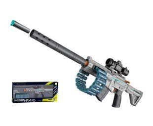 Автомат іграшковий HK416, зі стрічкою, 20 м'яких куль, сірий Автомат іграшковий HK416, зі стрічкою, 20 м'яких куль, сірий фото
