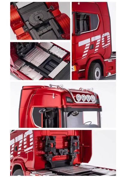 Фура на радіокеруванні Scania,масштаб 1:18,з підсвіткою та звуковим ефектом, червона 9095 фото
